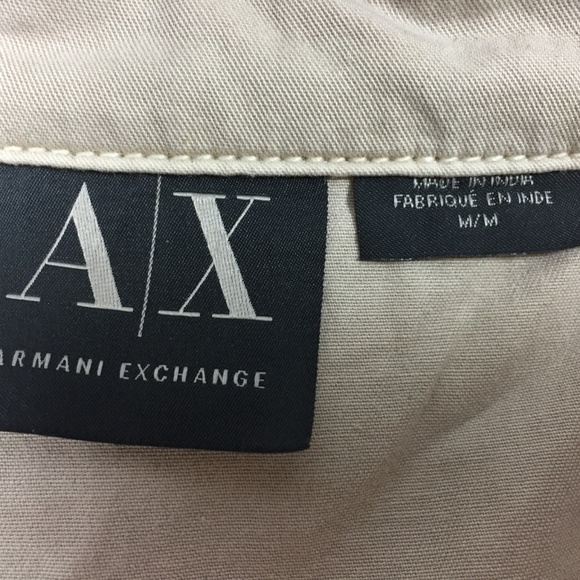 A|X ARMANI Sporty, Light-weight Jacket, Khaki Beige, Small - Picture 7 of 8